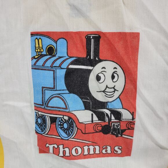 VINTAGE Thomas The Train Twin Fitted Sheet & Pillowcase Kids Home Beddings 1992 - Picture 9 of 11